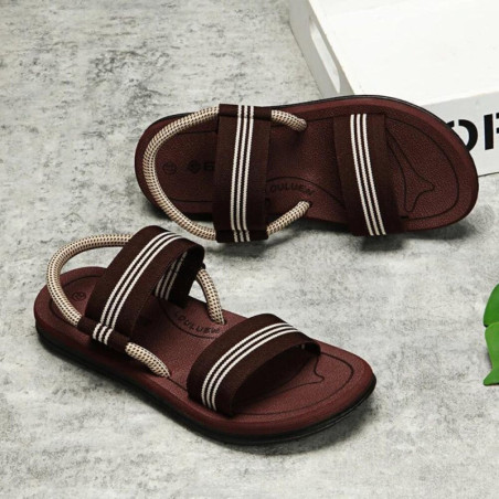 Sandales à lanières plates pour hommes