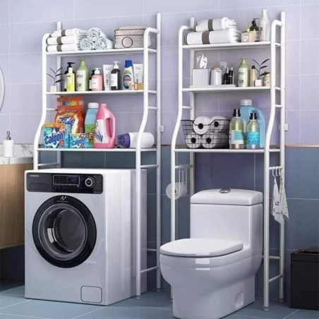 Étagère en métal pour salle de bain