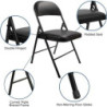 Chaise pliante en acier