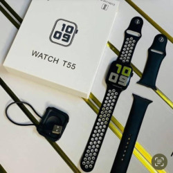 MONTRE CONNECTEE T55  AVEC 2 bracelets offerts